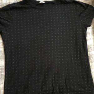 Filippa K Black w/ Grey polka dot SS T - M